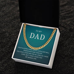 To My Dad | I Love You - Cuban Link Chain