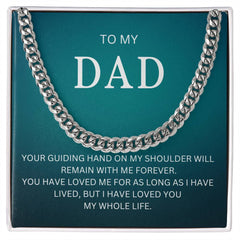 To My Dad | I Love You - Cuban Link Chain