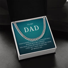 To My Dad | I Love You - Cuban Link Chain