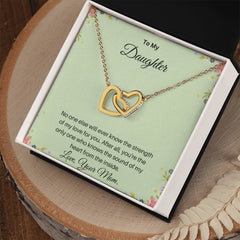 To My Daughter | I Love You - Interlocking Hearts